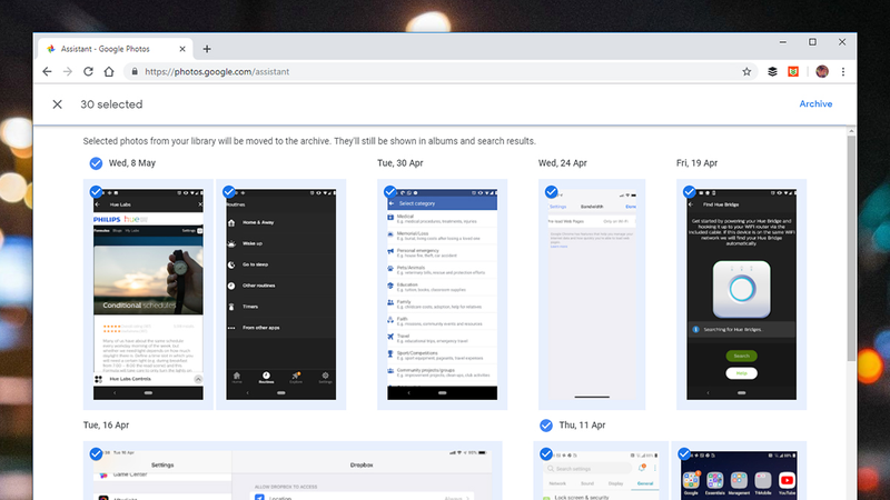 Please tidy away my screenshots.